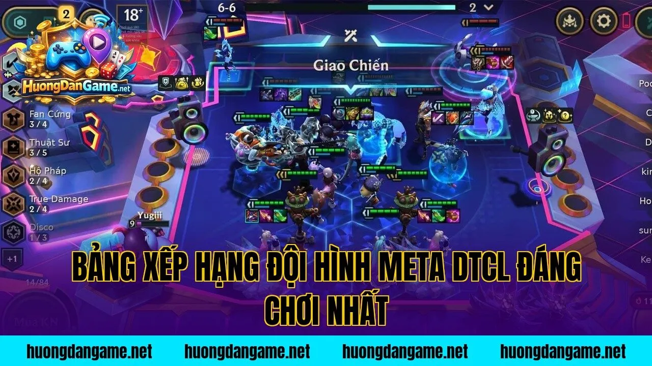 Bảng xếp hạng đội hình meta DTCL đáng chơi nhất