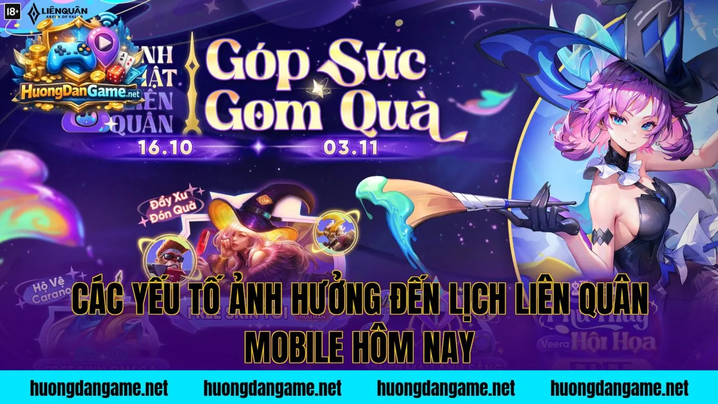 Các yếu tố ảnh hưởng đến lịch Liên Quân Mobile hôm nay