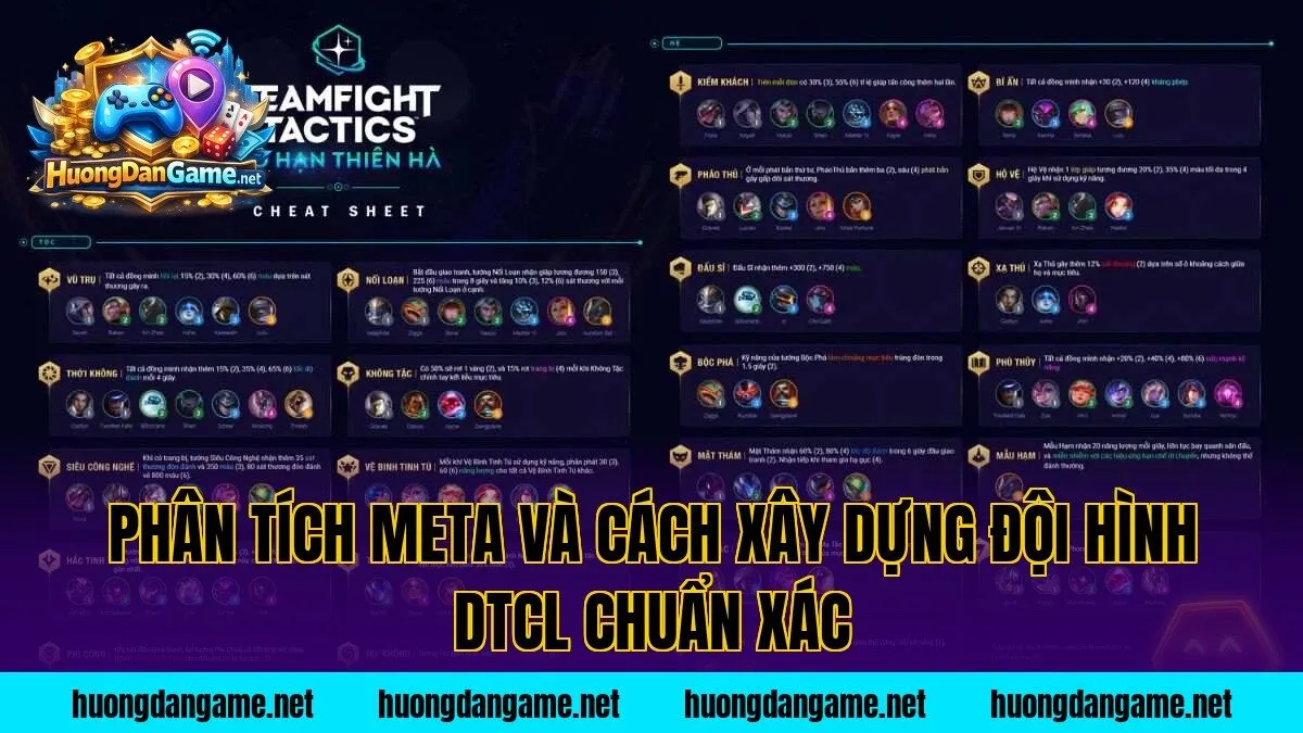 Phân tích meta và cách xây dựng đội hình DTCL chuẩn xác